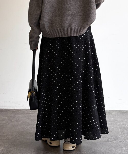 Chez toi（シェトワ）の「ドットスカート（スカート・レディース・ブラック/ホワイト・FREE）」の14枚目の写真