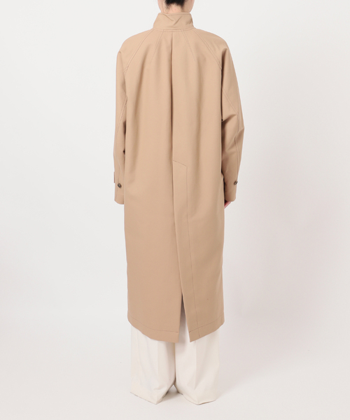 Noble（ノーブル）の「コットンダブルクロスハイネックロングコート（その他アウター・レディース・ベージュ/カーキ・FREE）」の6枚目の写真