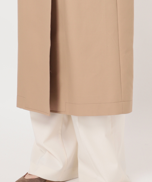 Noble（ノーブル）の「コットンダブルクロスハイネックロングコート（その他アウター・レディース・ベージュ/カーキ・FREE）」の10枚目の写真