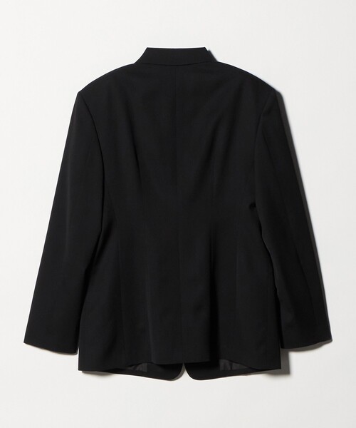 6（ロク）の「＜6(ROKU)＞ギャバジン ブラック ジャケット（テーラードジャケット・レディース・ブラック・38/36）」の5枚目の写真