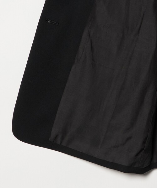 6（ロク）の「＜6(ROKU)＞ギャバジン ブラック ジャケット（テーラードジャケット・レディース・ブラック・38/36）」の10枚目の写真