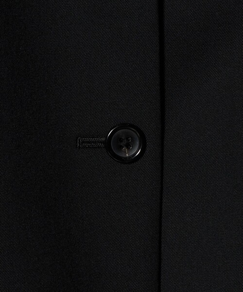 6（ロク）の「＜6(ROKU)＞ギャバジン ブラック ジャケット（テーラードジャケット・レディース・ブラック・38/36）」の11枚目の写真