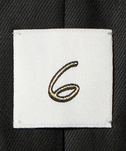 6（ロク）の「＜6(ROKU)＞ギャバジン ブラック ジャケット（テーラードジャケット・レディース・ブラック・36/38）」の3枚目の写真