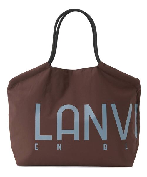 LANVIN en Bleu（ランバンオンブルー）の「ロゴドロストトートバッグ（トートバッグ・レディース・グレー/ブラック/ピンク/ブラウン・FREE）」の4枚目の写真