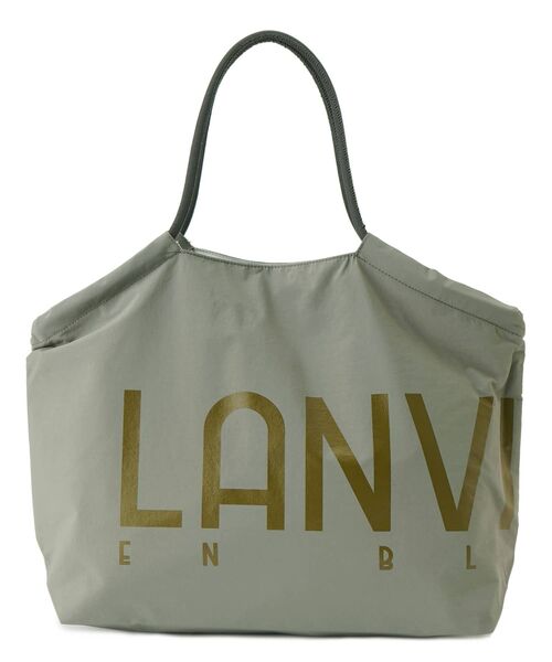 LANVIN en Bleu（ランバンオンブルー）の「ロゴドロストトートバッグ（トートバッグ・レディース・グレー/ブラック/ピンク/ブラウン・FREE）」の3枚目の写真