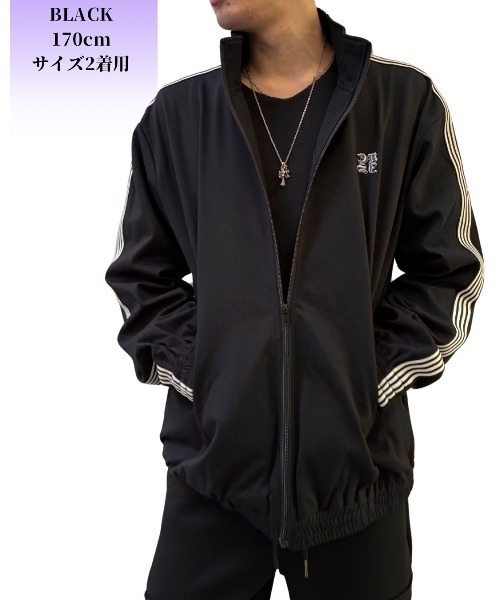 COOK JEANS（クックジーンズ）の「テープトラックジャケット（その他アウター・メンズ・ブラック/アイボリー・MEDIUM/LARGE）」の12枚目の写真