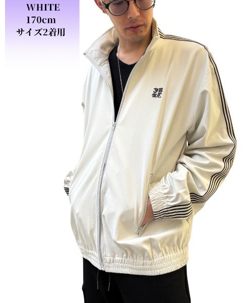 COOK JEANS（クックジーンズ）の「テープトラックジャケット（その他アウター・メンズ・ブラック/アイボリー・MEDIUM/LARGE）」の7枚目の写真