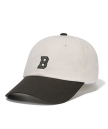 BUTDEEP（バッドディープ）の「B LOGO CURVED CAP-CREAM/KHAKI（キャップ）」