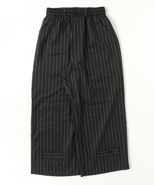 Y-3(ワイスリー)の「Y-3 PINSTRIPE REFINED WOOL WIDE LEG PANTS(その他パンツ・メンズ・ブラック×ホワイト・SMALL/MEDIUM/X-SMALL/LARGE/X-LARGE)」の6枚目の写真