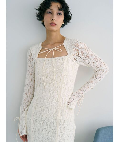 LAGUNAMOON(ラグナムーン)の「カットアウトデザインレースワンピース(ワンピース・レディース・ブラック/ホワイト・MEDIUM/SMALL)」の18枚目の写真