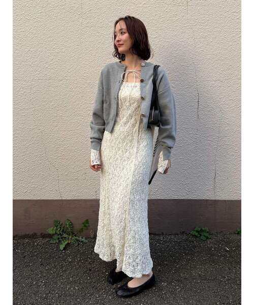 LAGUNAMOON（ラグナムーン）の「カットアウトデザインレースワンピース（ワンピース・レディース・ブラック/ホワイト・MEDIUM/SMALL）」の14枚目の写真