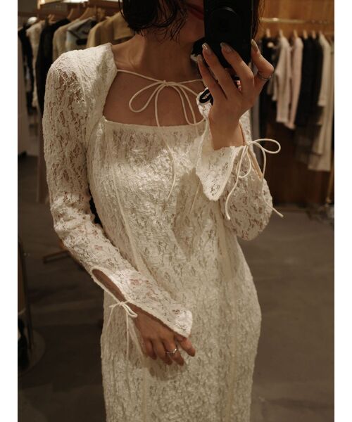 LAGUNAMOON（ラグナムーン）の「カットアウトデザインレースワンピース（ワンピース・レディース・ブラック/ホワイト・MEDIUM/SMALL）」の20枚目の写真