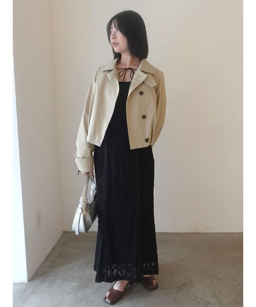 LAGUNAMOON(ラグナムーン)の「カットアウトデザインレースワンピース(ワンピース・レディース・ブラック/ホワイト・MEDIUM/SMALL)」の3枚目の写真