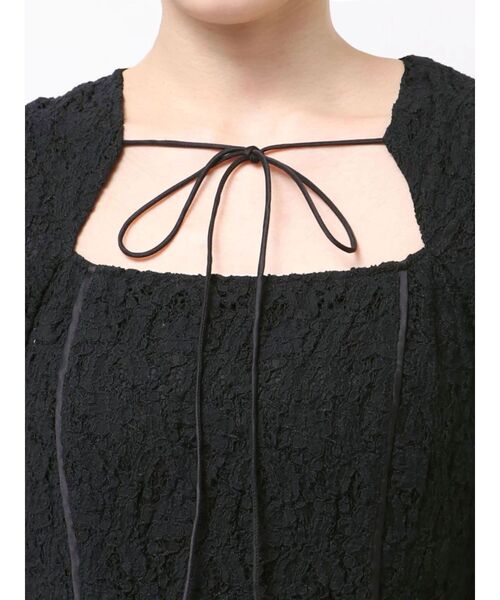 LAGUNAMOON(ラグナムーン)の「カットアウトデザインレースワンピース(ワンピース・レディース・ブラック/ホワイト・MEDIUM/SMALL)」の7枚目の写真