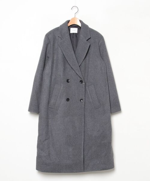 ウール100% コート 未使用 マノフMANOF 中古・古着通販】MANOF (マノフ) COCOON LINE SHORT COAT ブラウン
