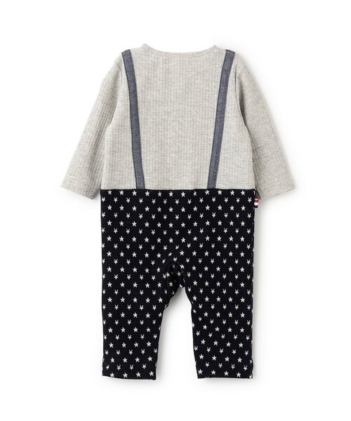 Sophie la girafe（ソフィーラジラフ）の「サスペンダーカバーオール【日本製】（ロンパース・キッズ・グレー/ネイビー・80ｃｍ/70cm）」の8枚目の写真