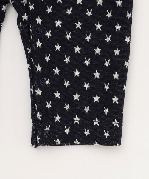 Sophie la girafe（ソフィーラジラフ）の「サスペンダーカバーオール【日本製】（ロンパース・キッズ・グレー/ネイビー・80ｃｍ/70cm）」の5枚目の写真