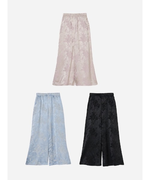 sahara(サハラ)の「Satin Jacquard Pants(その他パンツ・レディース・ライトブルー/ブラック/パープル・FREE)」の13枚目の写真