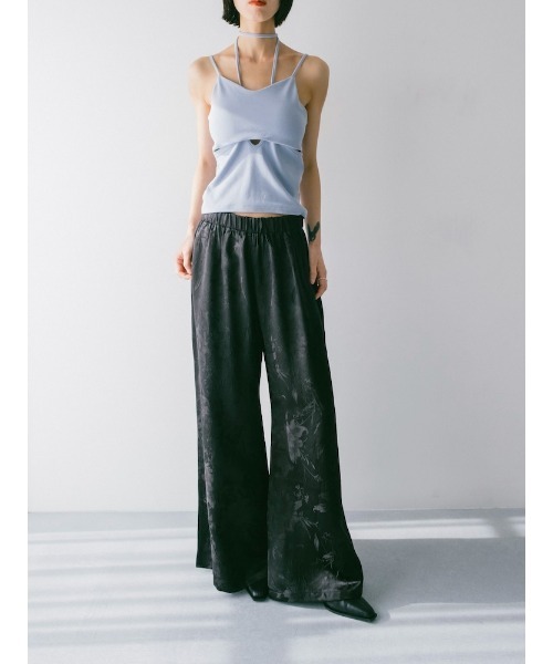 sahara(サハラ)の「Satin Jacquard Pants(その他パンツ・レディース・ライトブルー/ブラック/パープル・FREE)」の4枚目の写真