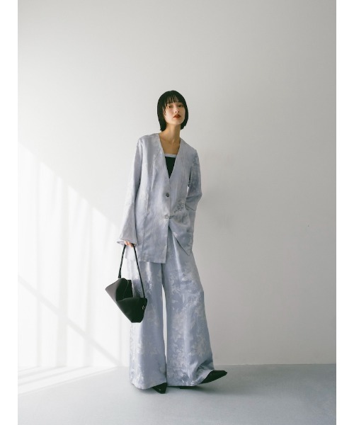 sahara(サハラ)の「Satin Jacquard Pants(その他パンツ・レディース・ライトブルー/ブラック/パープル・FREE)」の21枚目の写真