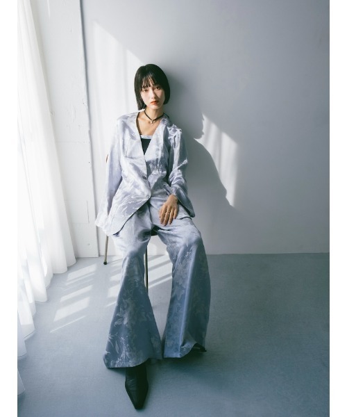 sahara(サハラ)の「Satin Jacquard Pants(その他パンツ・レディース・ライトブルー/ブラック/パープル・FREE)」の20枚目の写真