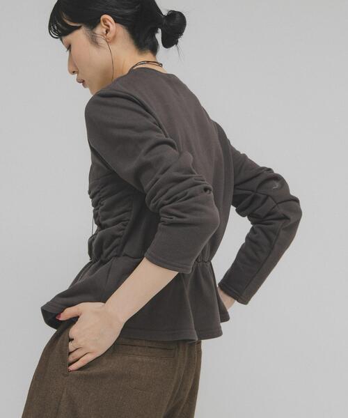 KBF（ケイビーエフ）の「ランダムシャーリングプルオーバー（Tシャツ/カットソー・レディース・チャコールグレー/ライトブルー/オートミール・ONE）」の11枚目の写真