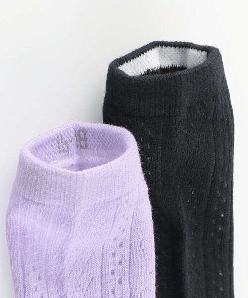 BRANSHES（ブランシェス）の「ハート柄ハイソックス（ソックス/靴下・キッズ・ラベンダー/ブラック・M(16～18cm)/L(19～21cm)）」の5枚目の写真