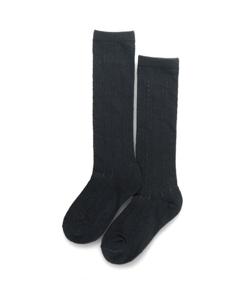 BRANSHES（ブランシェス）の「ハート柄ハイソックス（ソックス/靴下・キッズ・ラベンダー/ブラック・M(16～18cm)/L(19～21cm)）」の8枚目の写真