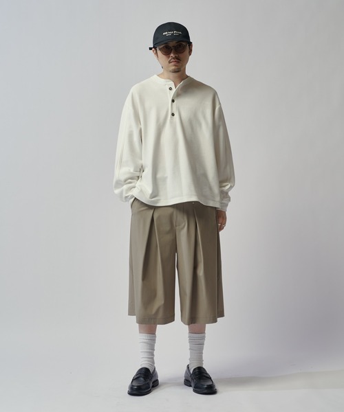 Lui's(ルイス)の「SURJENT インバーテットタックショーツ(その他パンツ・メンズ・ベージュ/ブラック・2/1)」の10枚目の写真