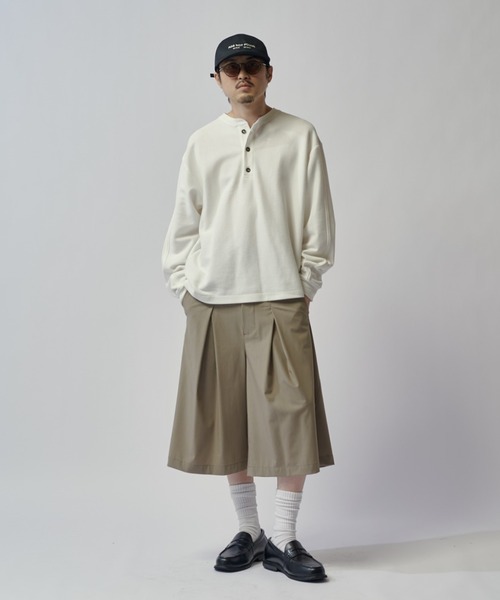 Lui's(ルイス)の「SURJENT インバーテットタックショーツ(その他パンツ・メンズ・ベージュ/ブラック・2/1)」の11枚目の写真