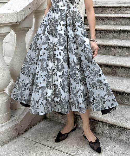 JENNE(ジェンヌ)の「ジャガードドレスワンピース(ワンピース・レディース・ピンク/ホワイト/ブラック・SMALL/MEDIUM/LARGE)」の18枚目の写真