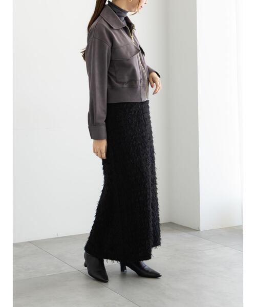 Te chichi(テチチ)の「カットジャガードキャミワンピース(ワンピース・レディース・ブラック/オフホワイト・F)」の19枚目の写真