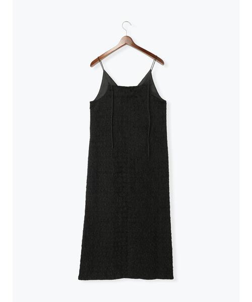 Te chichi(テチチ)の「カットジャガードキャミワンピース(ワンピース・レディース・ブラック/オフホワイト・F)」の9枚目の写真