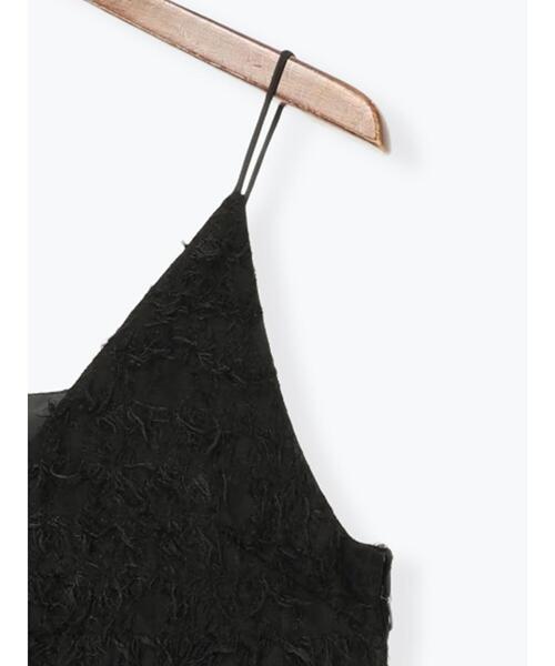 Te chichi(テチチ)の「カットジャガードキャミワンピース(ワンピース・レディース・ブラック/オフホワイト・F)」の11枚目の写真