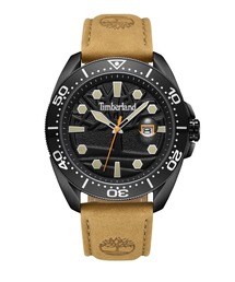 Timberland | 「Timberland/ティンバーランド」キャリガン - ブラック ダイヤル ウィート レザー(アナログ腕時計)