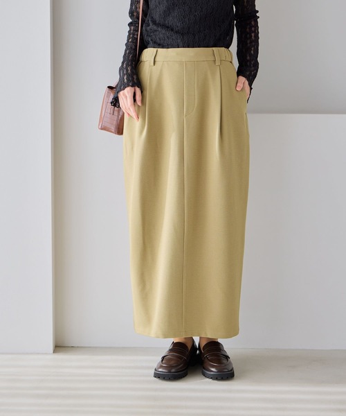 studio CLIP（スタディオクリップ）の「スッキリコクーンスカート[プラスサイズあり]《オケージョン2026SS》（スカート・レディース・ネイビー/ベージュ・ﾌﾘｰ(L)/FREE）」の3枚目の写真