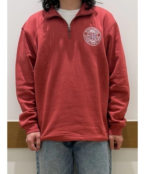 GAP(ギャップ)の「リラックスフィット GAPロゴ グラフィック 1/4 ジップアップ スウェットシャツ(スウェット・メンズ・レッド/グレー/ネイビー/ホワイト・XL/L/M/S/XS)」の16枚目の写真