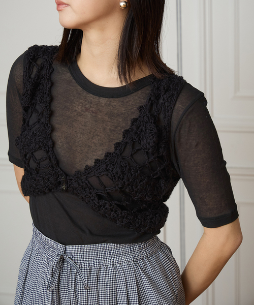 IENA マイディ flower crochet ブラトップ ¥60,500 MAYDI/マイディ flower crochet ブラトップ CONEXION（その他トップス