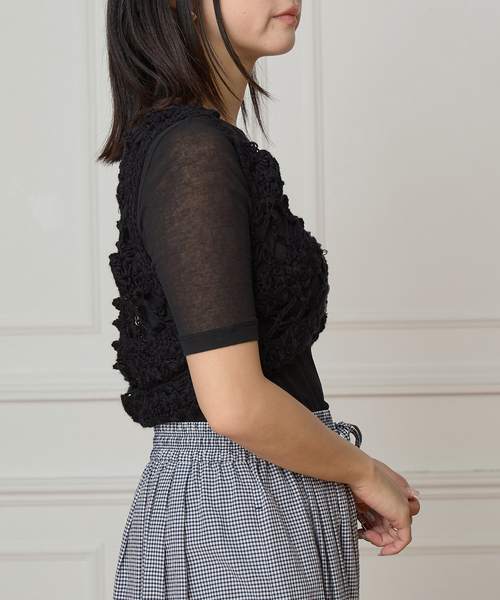 IENA マイディ flower crochet ブラトップ ¥60,500 MAYDI/マイディ flower crochet ブラトップ CONEXION（その他トップス