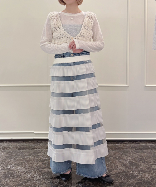 IENA LA BOUCLE(イエナラブークル)の「MAYDI/マイディ flower crochet ブラトップ CONEXION(その他トップス・レディース・ブラック・FREE)」の14枚目の写真
