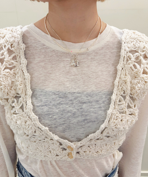 IENA マイディ flower crochet ブラトップ ¥60,500 MAYDI/マイディ flower crochet ブラトップ CONEXION（その他トップス