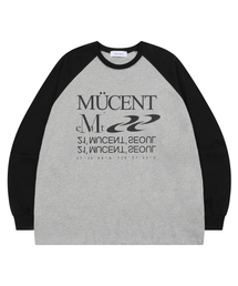 エッセンシャルロゴナグランロングスリーブ配色ロングスリーブ長袖Tシャツ男女共用(2カラー)