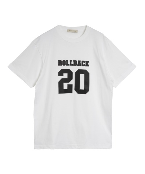 September SEOUL（セプテンバーソウル）の「スポーティカレッジ風ロゴグラフィックTシャツ（Tシャツ/カットソー・レディース・ホワイト/ブラック・FREE）」の6枚目の写真