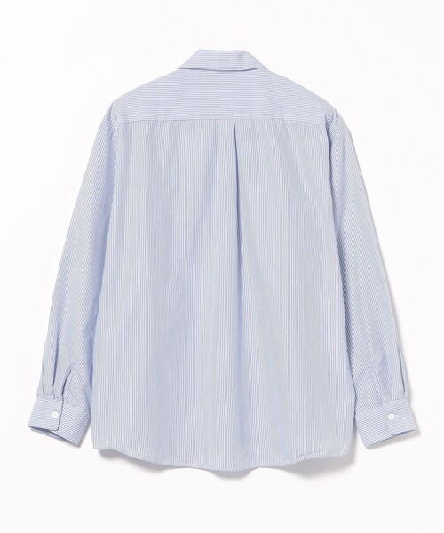 BEAMS HEART(ビームスハート)の「【6/18値下げ】GMS ビッグシルエット ワークシャツ(ユニセックス)(シャツ/ブラウス・メンズ・ブルー/ホワイト・MEDIUM/SMALL/LARGE)」の20枚目の写真