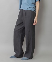 Munich（ミューニック）の「【吸水性】【放湿性】【通気性】ラミーキャンバスイージーパンツ（その他パンツ）」