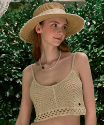 NONLOCAL（ノンローカル）の「Line Point Rattan Boater Hat - Light Beige（ハット）」