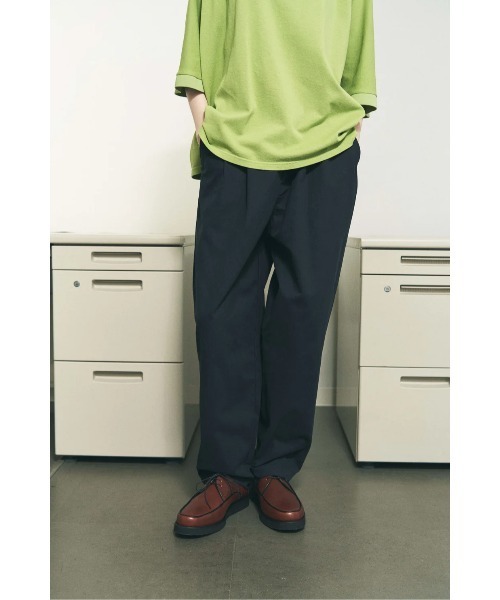 PHINGERIN（フィンガリン）の「PHINGERIN TWILL PLEATED PANTS (PD-261-BT-031)（その他パンツ・メンズ・ネイビー/ブラック・MEDIUM/LARGE/SMALL）」の2枚目の写真