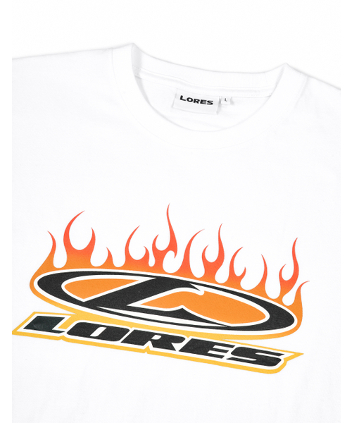 LORES(ロアス)の「Flame L-oval S/S Tee - White(Tシャツ/カットソー・レディース・その他・XL/M/L)」の3枚目の写真