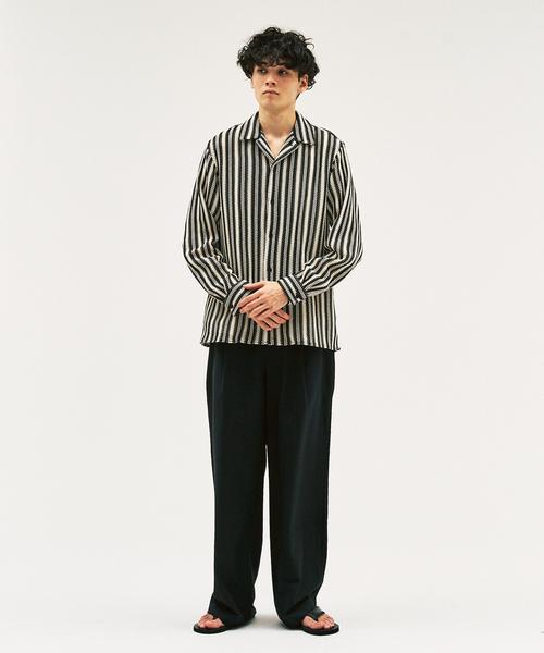 417 EDIFICE(フォーワンセブンエディフィス)の「P.A CROCHET シャツ(シャツ/ブラウス・メンズ・ブラウン/ブラック・MEDIUM/LARGE)」の11枚目の写真