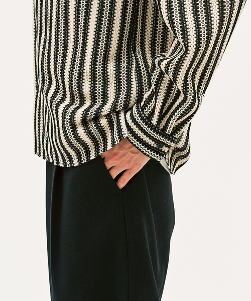 417 EDIFICE(フォーワンセブンエディフィス)の「P.A CROCHET シャツ(シャツ/ブラウス・メンズ・ブラウン/ブラック・MEDIUM/LARGE)」の19枚目の写真